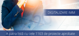 Rezultate Digitalizare IMM – A patra listă intermediară cu cele 1163 de firme admise la finanțări de până la 100.000 euro